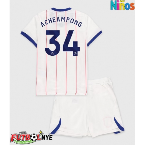 Camiseta Chelsea Josh Acheampong #34 Tercera Equipación para niños 2026-27 manga corta (+ pantalones cortos)